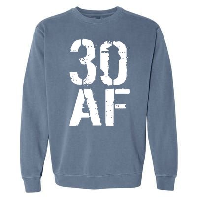 30 AF 30th Birthday Garment-Dyed Sweatshirt