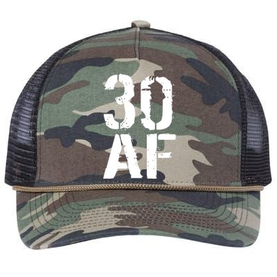 30 AF 30th Birthday Retro Rope Trucker Hat Cap