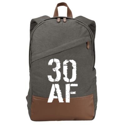 30 AF 30th Birthday Cotton Canvas Backpack