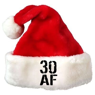 30 AF 30th Birthday Premium Christmas Santa Hat