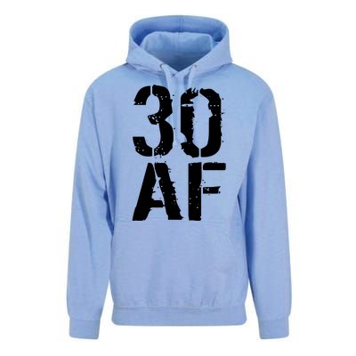 30 AF 30th Birthday Unisex Surf Hoodie