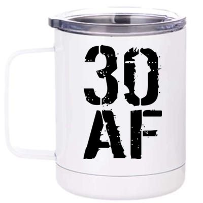 30 AF 30th Birthday 12 oz Stainless Steel Tumbler Cup