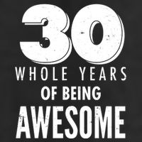 30 Whole Years Of Being Awesome Birthday 7 Panel Mesh Trucker Snapback Hat