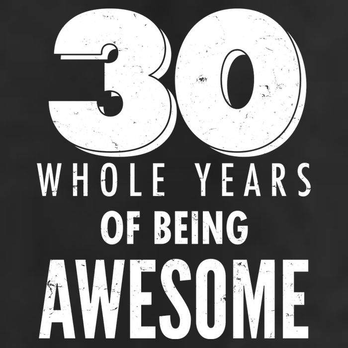 30 Whole Years Of Being Awesome Birthday 7 Panel Mesh Trucker Snapback Hat