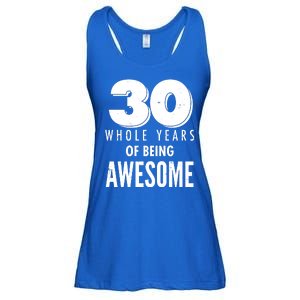 30 Whole Years Of Being Awesome Birthday Ladies Essential Flowy Tank