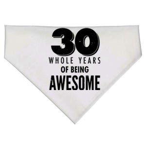 30 Whole Years Of Being Awesome Birthday USA-Made Doggie Bandana