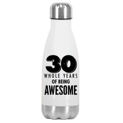 30 Whole Years Of Being Awesome Birthday Stainless Steel Insulated Water Bottle