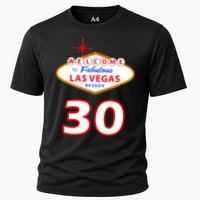 30 Years Old In Vegas - 30th Birthday Cooling Performance Crew T-Shirt