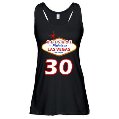 30 Years Old In Vegas - 30th Birthday Ladies Essential Flowy Tank