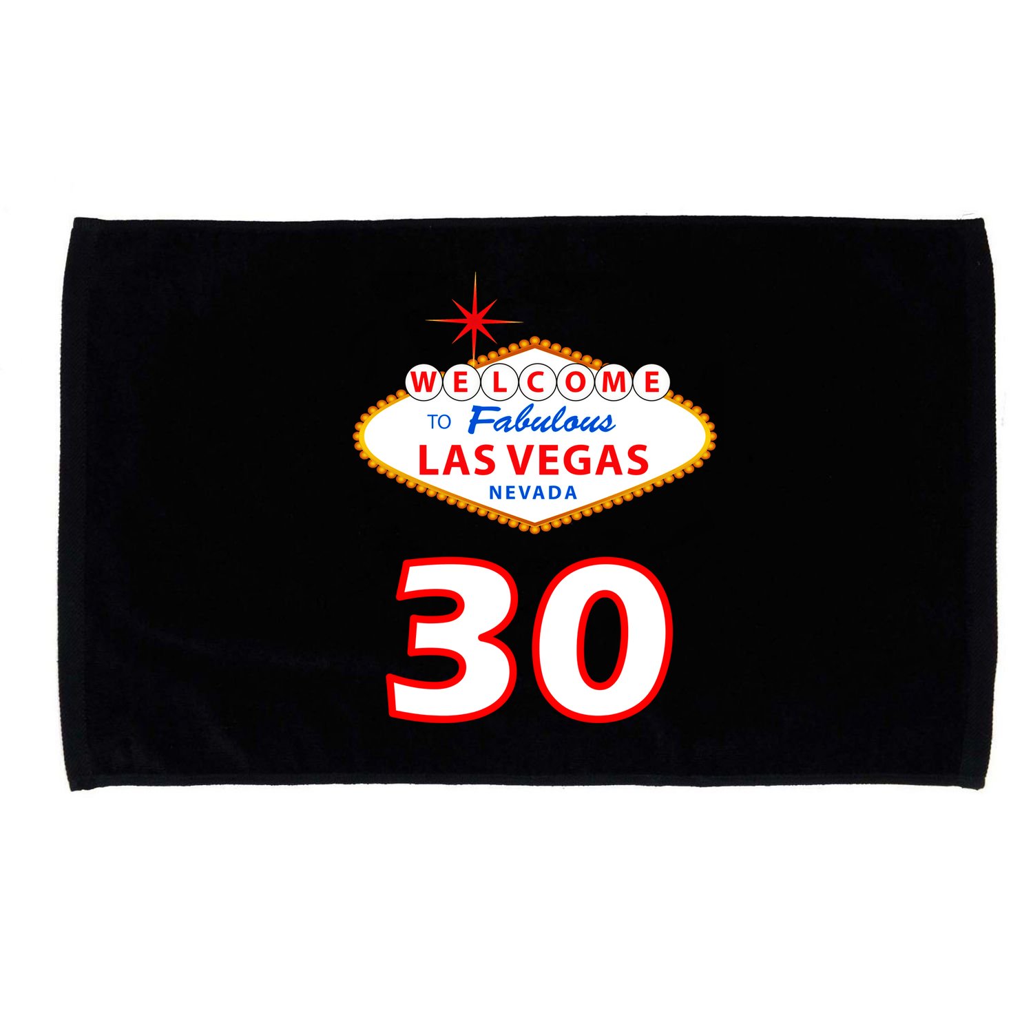 30 Years Old In Vegas - 30th Birthday Microfiber Hand Towel