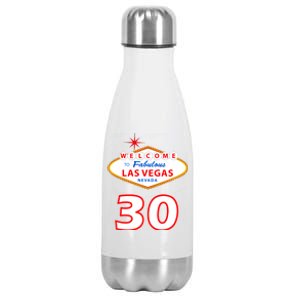 30 Years Old In Vegas - 30th Birthday Stainless Steel Insulated Water Bottle