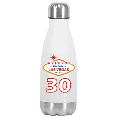 30 Years Old In Vegas - 30th Birthday Stainless Steel Insulated Water Bottle