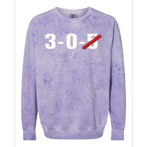 3 0 5 Wht Colorblast Crewneck Sweatshirt