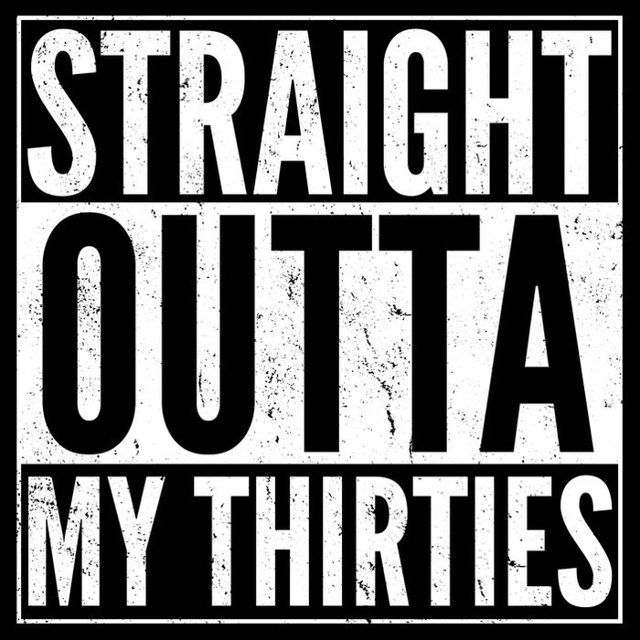 30th Birthday - Straight Outta My Thirties Women's V-Neck T-Shirt