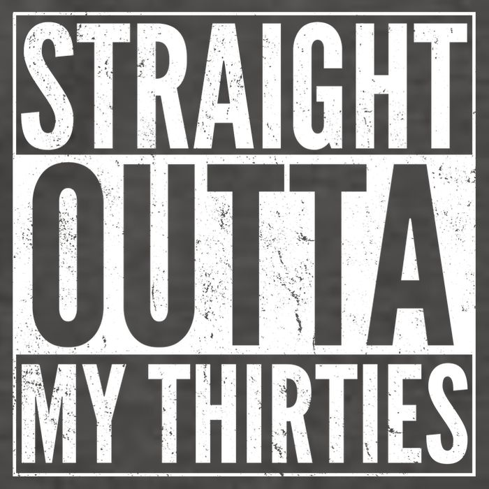 30th Birthday - Straight Outta My Thirties Vector Backpack