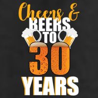 30th Birthday Cheers & Beers To 30 Years Adult Drive Performance Visor