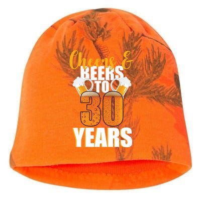 30th Birthday Cheers & Beers To 30 Years Kati - Camo Knit Beanie