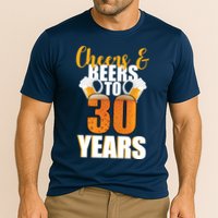 30th Birthday Cheers & Beers To 30 Years Cooling Performance Crew T-Shirt