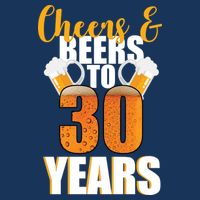 30th Birthday Cheers & Beers To 30 Years Cooling Performance Crew T-Shirt