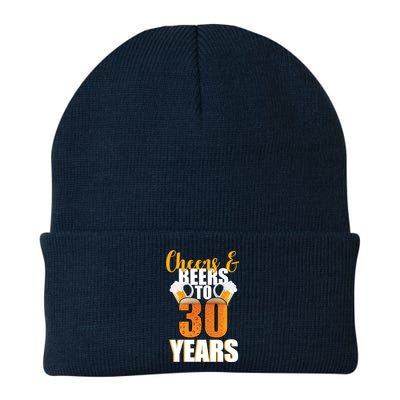 30th Birthday Cheers & Beers To 30 Years Knit Cap Winter Beanie