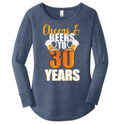 30th Birthday Cheers & Beers To 30 Years Women's Perfect Tri Tunic Long Sleeve Shirt