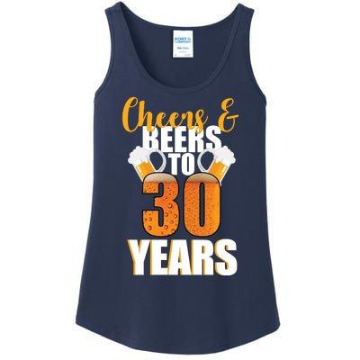 30th Birthday Cheers & Beers To 30 Years Ladies Essential Tank