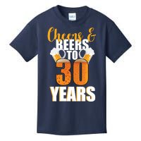 30th Birthday Cheers & Beers To 30 Years Kids T-Shirt