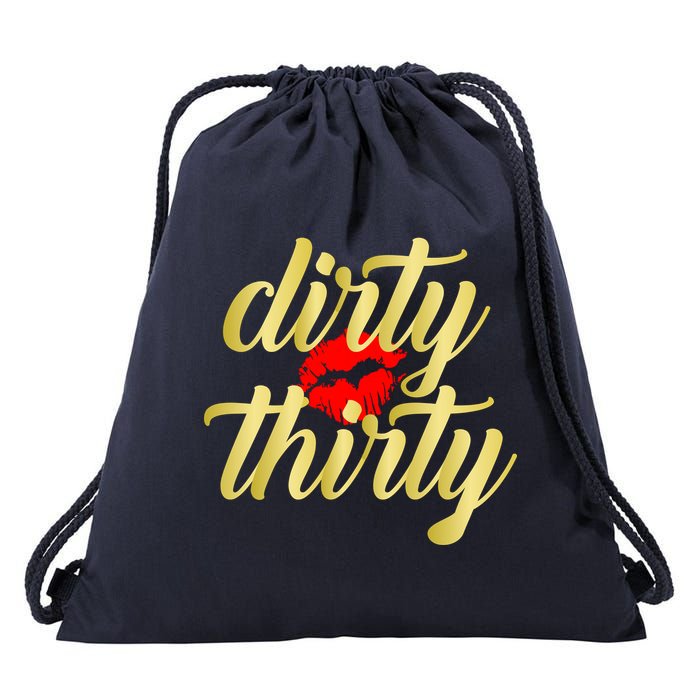 30th Birthday Dirty Thirty Limited Edition Drawstring Bag