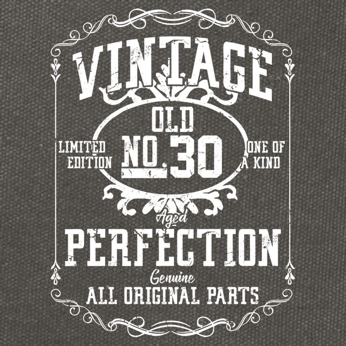 30th Birthday Genuine All Original Parts Cotton Canvas Backpack