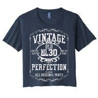 30th Birthday Genuine All Original Parts Women's Crop Top Tee