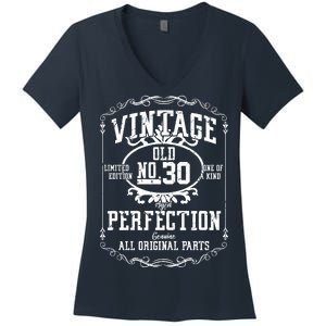 30th Birthday Genuine All Original Parts Women's V-Neck T-Shirt