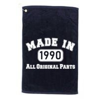 30th Birthday Made in 1990 All Original Parts Golf Towel