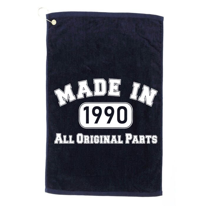 30th Birthday Made in 1990 All Original Parts Golf Towel