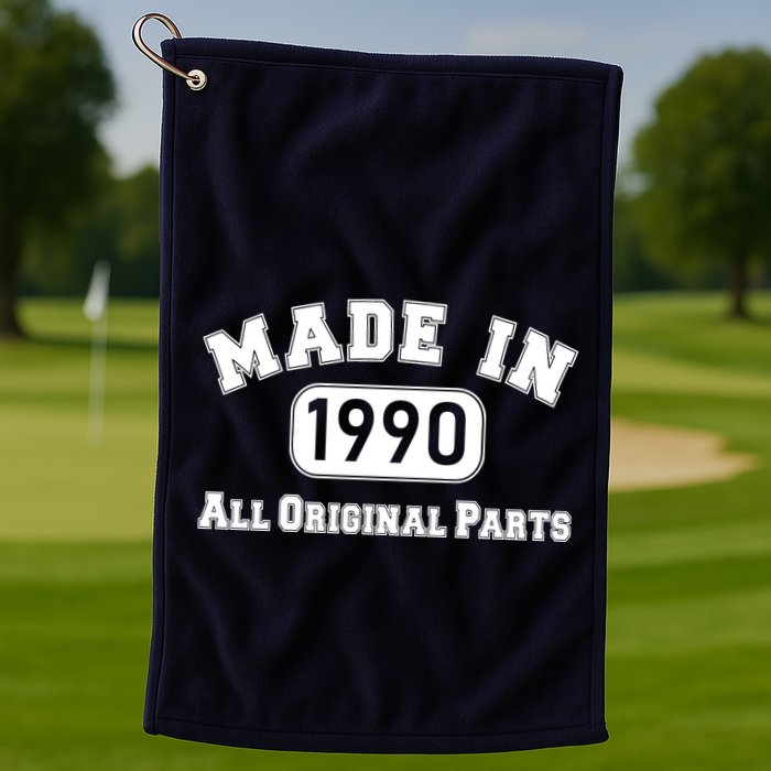30th Birthday Made in 1990 All Original Parts Golf Towel