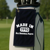 30th Birthday Made in 1990 All Original Parts Golf Towel