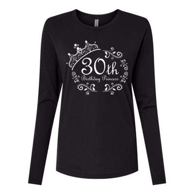 30th Birthday Princess Womens Cotton Relaxed Long Sleeve T-Shirt