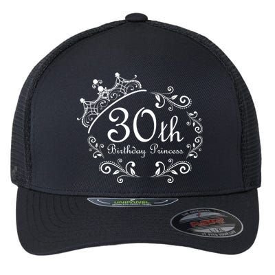 30th Birthday Princess Flexfit Unipanel Trucker Cap