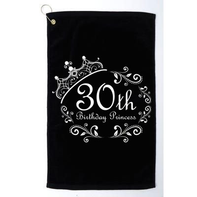 30th Birthday Princess Platinum Collection Golf Towel