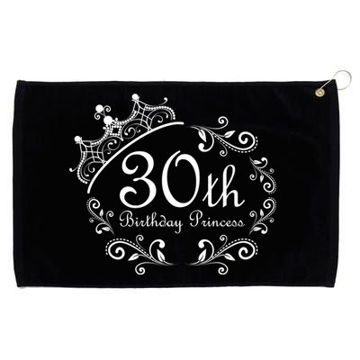 30th Birthday Princess Grommeted Golf Towel