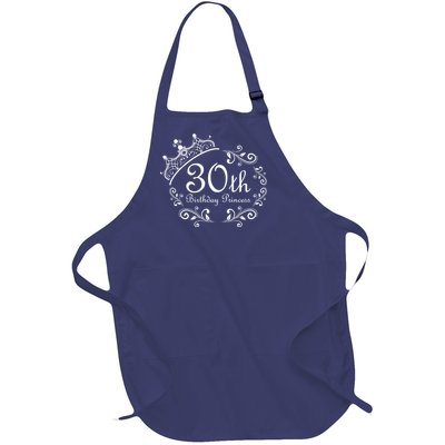 30th Birthday Princess Full-Length Apron With Pockets