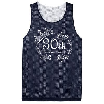 30th Birthday Princess Mesh Reversible Basketball Jersey Tank