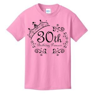 30th Birthday Princess Kids T-Shirt