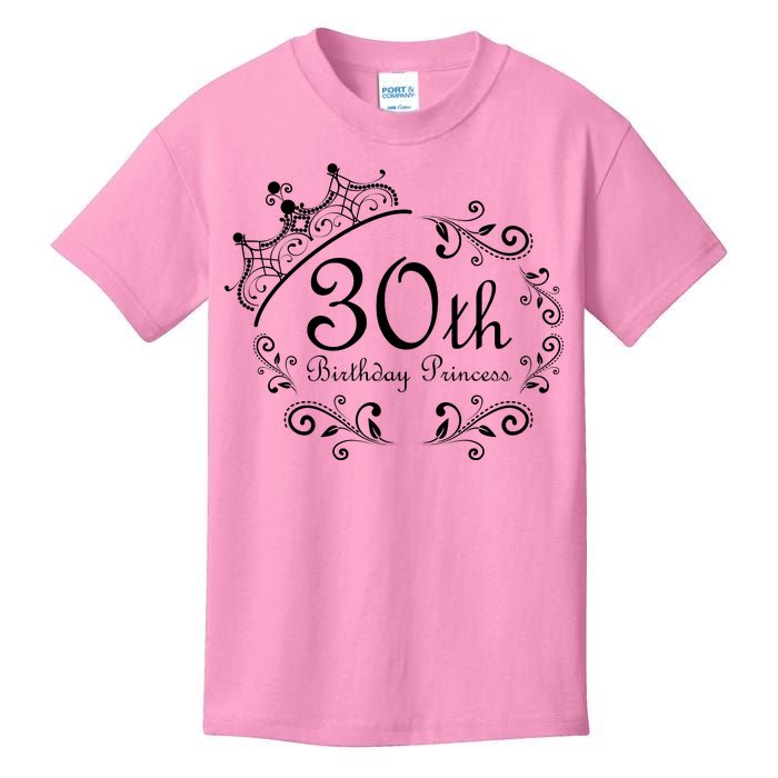 30th Birthday Princess Kids T-Shirt