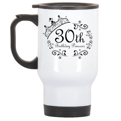 30th Birthday Princess Stainless Steel Travel Mug