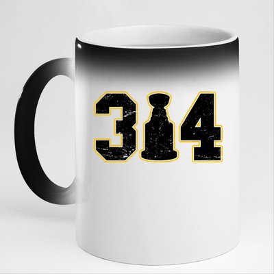 314 Hockey St. Louis Champions 11oz Black Color Changing Mug