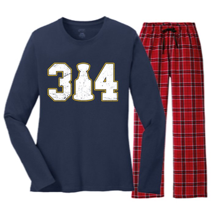 314 Hockey St. Louis Champions Women's Long Sleeve Flannel Pajama Set 