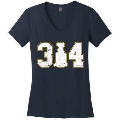 314 Hockey St. Louis Champions Women's V-Neck T-Shirt