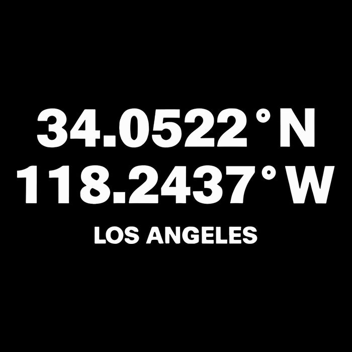 34.0522n 118.2437w Los Angeles Cooling Performance Crew T-Shirt
