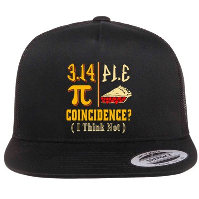 3 14 Pi Equals Pie Funny Pi Day Math Teacher Geek Gift Idea Cool Gift Flat Bill Trucker Hat