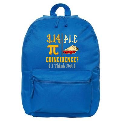 3 14 Pi Equals Pie Funny Pi Day Math Teacher Geek Gift Idea Cool Gift 16 in Basic Backpack